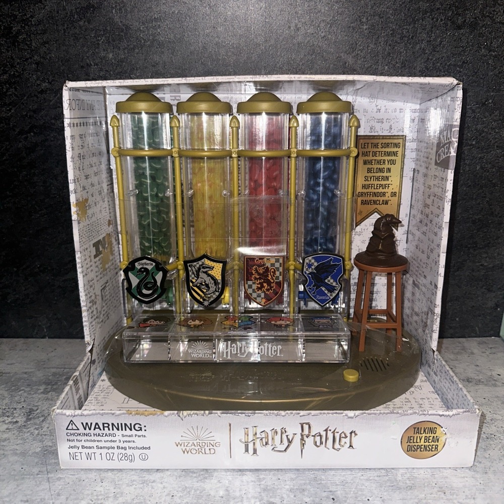 New Harry Potter Jelly Belly House Points Counter Talking Candy Dispenser